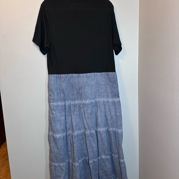 Reba McEntire dress upcycle black blue size large - Picture 2 of 6